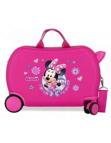 4571062 ABS ROLLING SUITCASE 4W.(2 MULTID.) 45CM.MINNIE SUPE